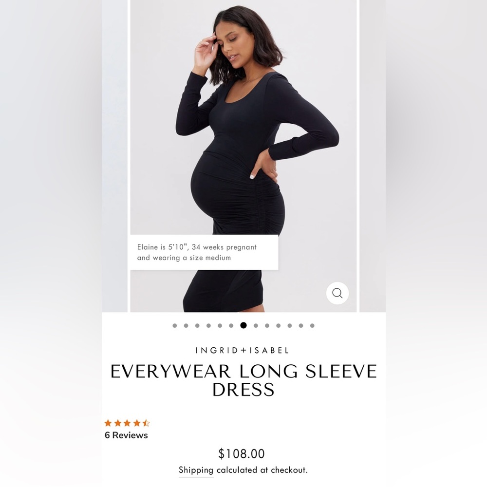Isabel Maternity Dress Sz L